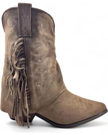 TIMBOS BOTIN COWBOY DE MUJER COLOR KAKI 132221 MARRóN