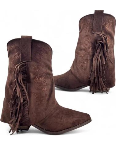 TIMBOS BOTIN COWBOY DE MUJER COLOR CAFE 132220 NEGRO