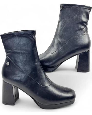 TIMBOS BOTIN TACON PLATAFORMA DE MUJER 132219 NEGRO