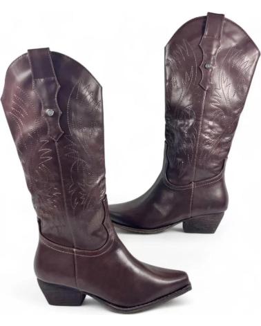 TIMBOS BOTA COWBOY DE MUJER COLOR MARRON 132217 MARRóN