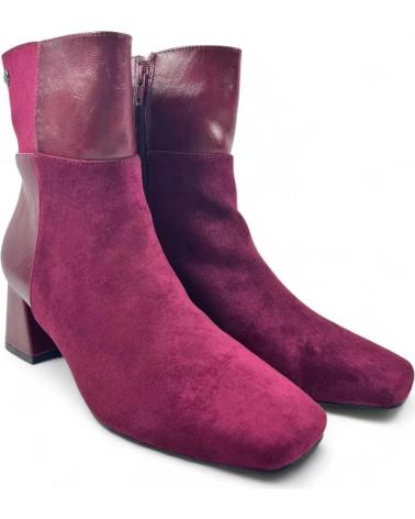 TIMBOS BOTIN TACON DE MUJER COLOR VINO 132215 ROJO