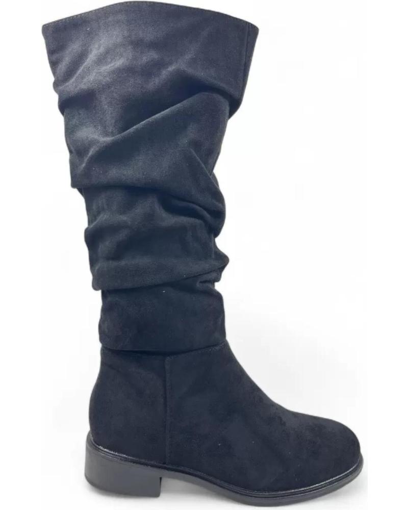 TIMBOS BOTA PLANA DE MUJER COLOR 132210 NEGRO