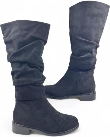 TIMBOS BOTA PLANA DE MUJER COLOR 132210 NEGRO