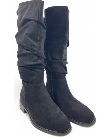 TIMBOS BOTA PLANA DE MUJER COLOR 132210 NEGRO