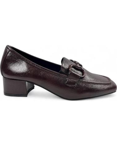 TIMBOS MOCASIN TACON VESTIR MUJER MARRON 132203 MARRóN