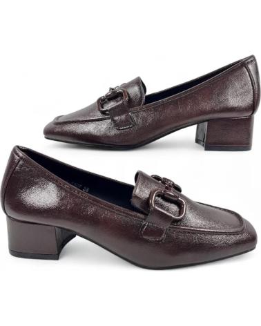 TIMBOS MOCASIN TACON VESTIR MUJER MARRON 132203 MARRóN