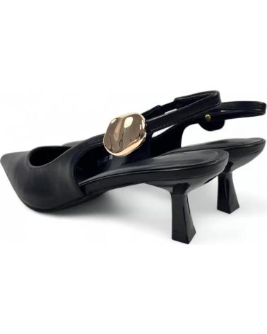 TIMBOS TACON DESTALONADO VESTIR MUJER 132200 NEGRO