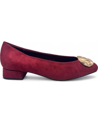 TIMBOS MANOLETINA TACON DE MUJER COLOR VINO 132197 ROJO