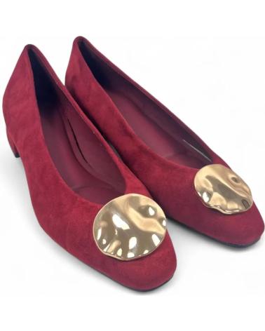 TIMBOS MANOLETINA TACON DE MUJER COLOR VINO 132197 ROJO