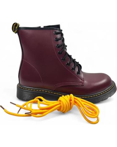 TIMBOS BOTIN MILITAR DE MUJER VINO 132193 ROJO