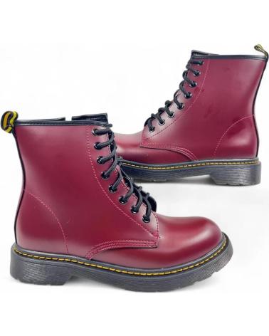 TIMBOS BOTIN MILITAR DE MUJER VINO 132193 ROJO