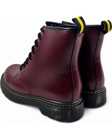 TIMBOS BOTIN MILITAR DE MUJER VINO 132193 ROJO