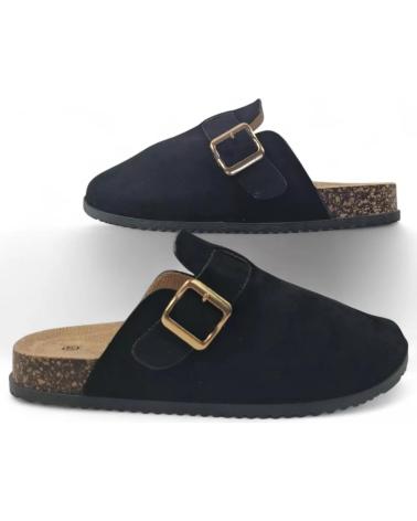TIMBOS SABOT PLAT CONFORTABLE 132158 NOIR NEGRO