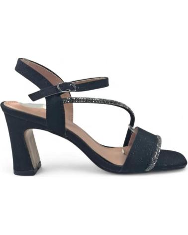 SANDALE DE FÊTE À TALON TIMBOS MODÈLE 132133 NOIR NEGRO