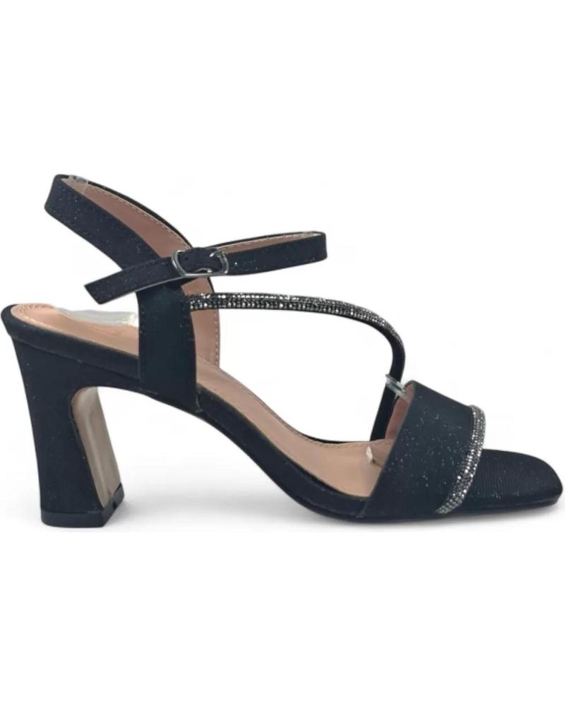 SANDALE DE FÊTE À TALON TIMBOS MODÈLE 132133 NOIR NEGRO