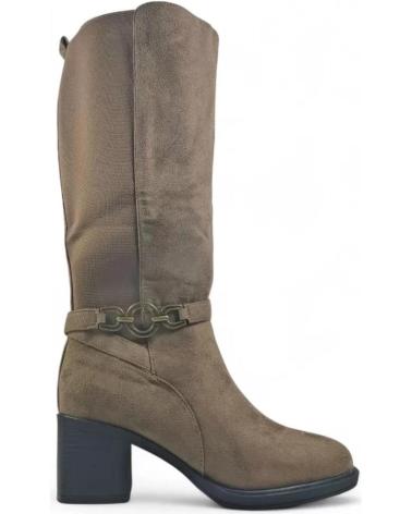 BOTTES À TALON TIMBOS COULEUR TAUPE MODÈLE 132106 VERDE