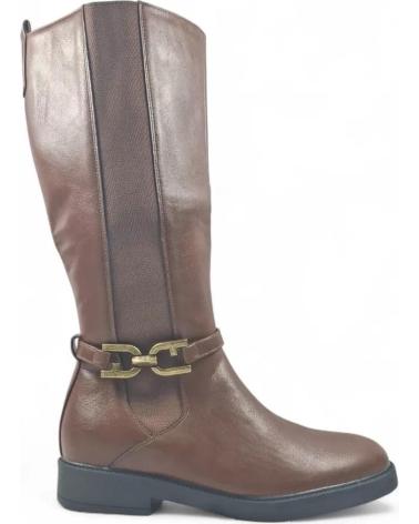 BOTTES PLATES TIMBOS CUIR 132103 MARRON MARRóN