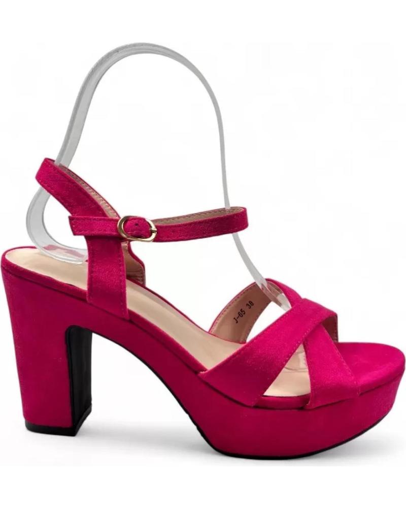 TIMBOS SANDALE À TALON ET PLATEFORME MODÈLE 132096 - FUCHSIA VIBRANT MORADO