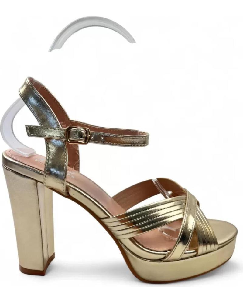 TIMBOS SANDALE À TALON PLATEFORME OR MODÈLE 132095 AMARILLO