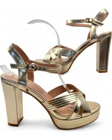 TIMBOS SANDALE À TALON PLATEFORME OR MODÈLE 132095 AMARILLO