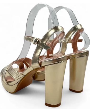 TIMBOS SANDALE À TALON PLATEFORME OR MODÈLE 132095 AMARILLO