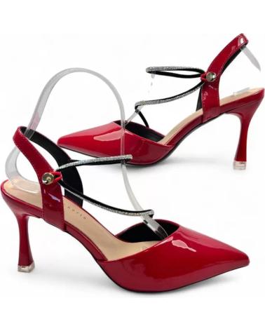 TIMBOS SANDALE À TALON BOUT POINTU ROUGE MODÈLE 132093 ROJO