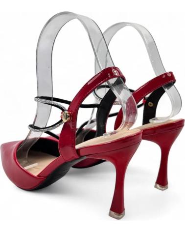 TIMBOS SANDALE À TALON BOUT POINTU ROUGE MODÈLE 132093 ROJO