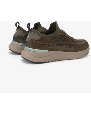 WALK IN PITAS TUI MAN: KHAKI WOOL SPORTS SNEAKER KAKI