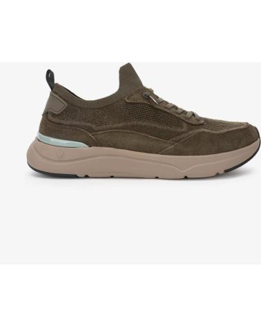 WALK IN PITAS TUI MAN: KHAKI WOOL SPORTS SNEAKER KAKI