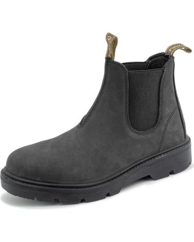 NATURAL WORLD 9080 U KARA BOTA CHELSEA EM NOBUCK PRETO NEGRO
