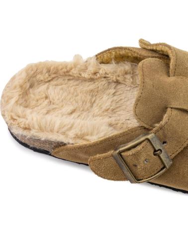 NATURAL WORLD CHIARA 7020U - TAMANCO DE CAMURÇA MOCA COM FORRO INTERIOR MOCA