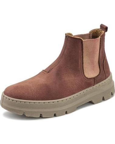 NATURAL WORLD 7182 U 55 PEONIA- BOTA UNISEX DE NAPA TIPO CHELESA CON FORRO TEJA