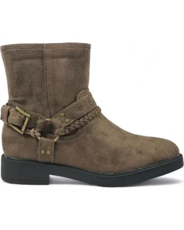 TIMBOS FLAT ANKLE BOOT 132078 BEIGE BEIGE