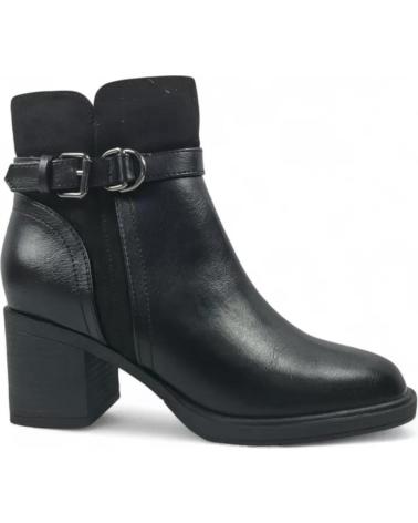BOTTINE TIMBOS 132076 NOIRE | TALON BLOC ET BOUCLES DÉCORATIVES NEGRO