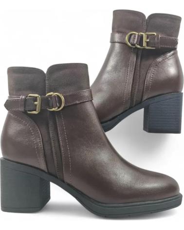TIMBOS BOTTINE À TALON MODÈLE 132075 MARRON MARRóN