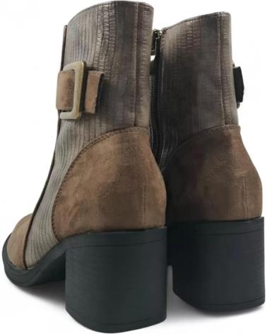 TIMBOS BOTTINE À TALON MODÈLE 132074 BEIGE BEIGE