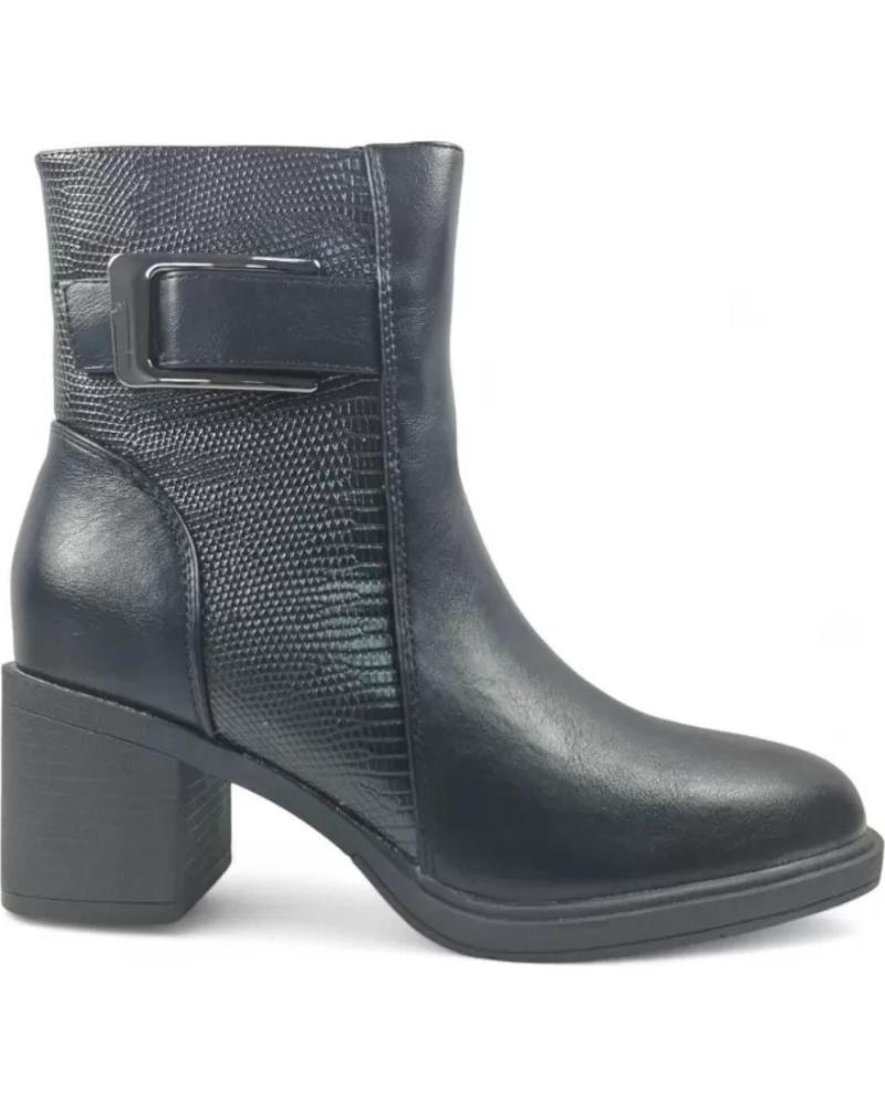 TIMBOS BOTTINE À TALON MODÈLE 132073 NOIR NEGRO