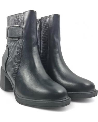 TIMBOS BOTTINE À TALON MODÈLE 132073 NOIR NEGRO