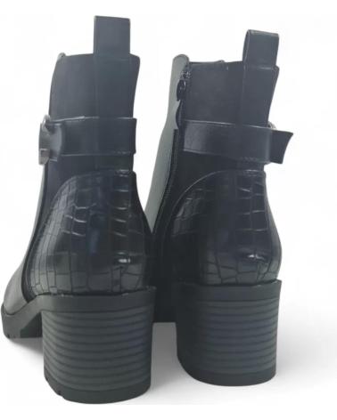 BOTTINE À TALON TIMBOS MODÈLE 132070 NOIR NEGRO