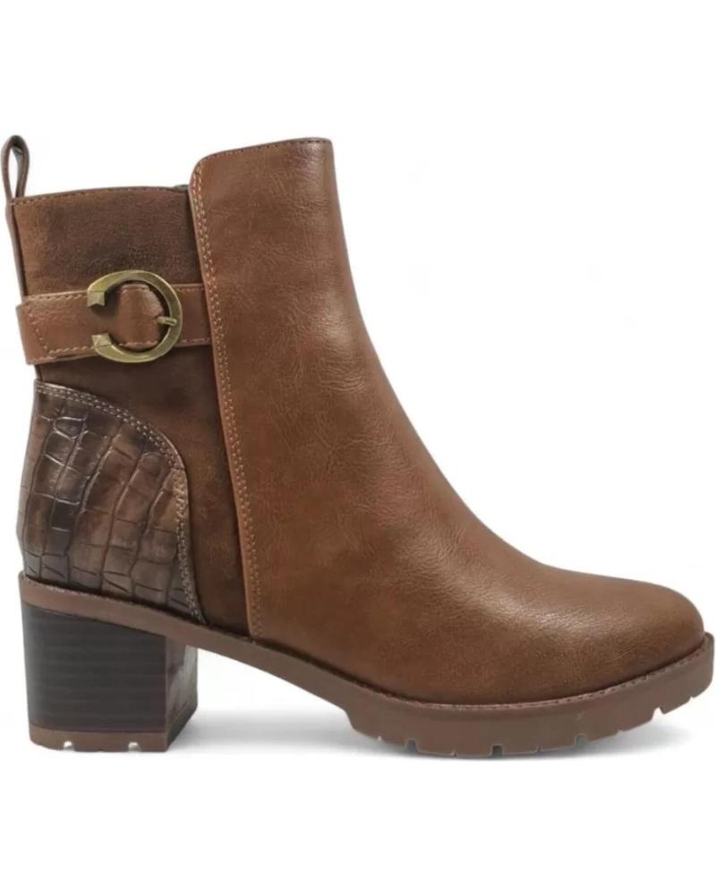 BOTTINE À TALON TIMBOS 132069 EN CUIR MARRON MARRóN