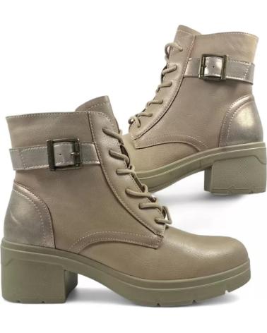 BOTTINE À TALON TIMBOS 132068 COULEUR BEIGE BEIGE