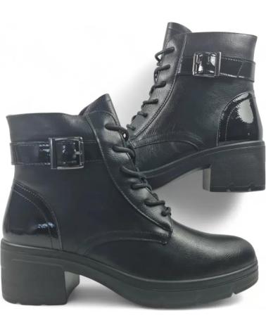BOTTINE À TALON TIMBOS 132067 COULEUR NOIR NEGRO