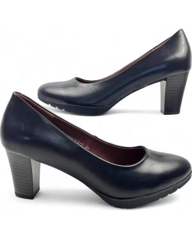 TIMBOS HEELED COURT SHOE 132058 CLASSIC BLACK NEGRO