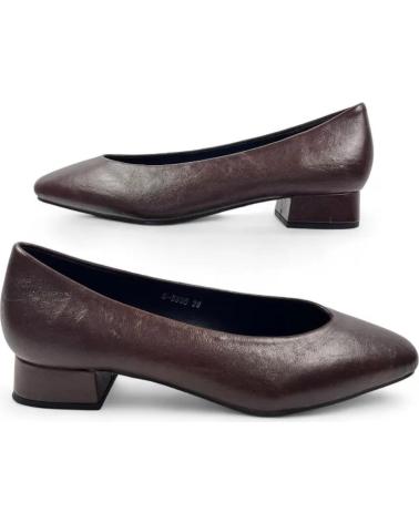 TIMBOS HEELED COURT SHOES 132057 BROWN MARRóN