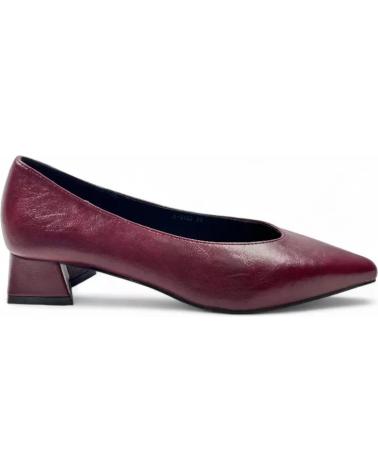 TIMBOS HEELED COURT SHOES 132055 BURGUNDY ROJO