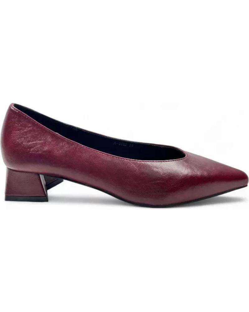TIMBOS HEELED COURT SHOES 132055 BURGUNDY ROJO