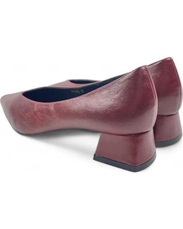 TIMBOS HEELED COURT SHOES 132055 BURGUNDY ROJO