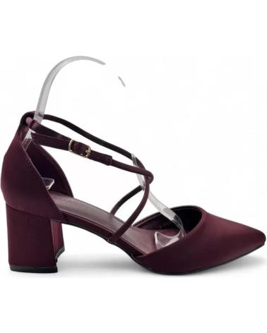 ESCARPINS TIMBOS 132049 AVEC BRIDES CROISÉES ET BOUT POINTU COULEUR VIN ROJO