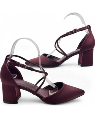 TIMBOS 132049 PUMPS MIT ÜBERKREUZTEN RIEMEN UND SPITZER ZEHENPARTIE IN WEINROT ROJO