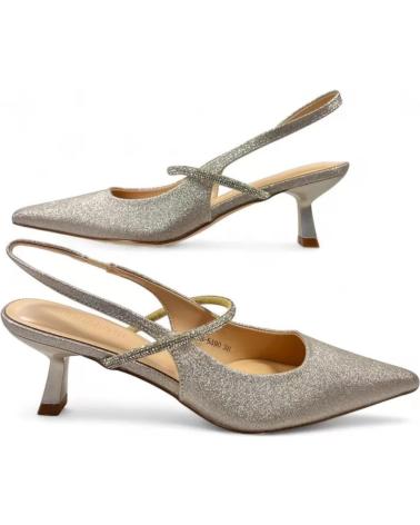 TIMBOS SLINGBACK HEEL SANDALS PARTY MODEL 132047 GOLD AMARILLO